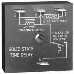 Timer - Delay-on-Make/Delay-on-Break CT Series N The CT Series combines a delay-on-make and delay-on-break time delay into one unit and may be used to control fan delays in heating and/or cooling