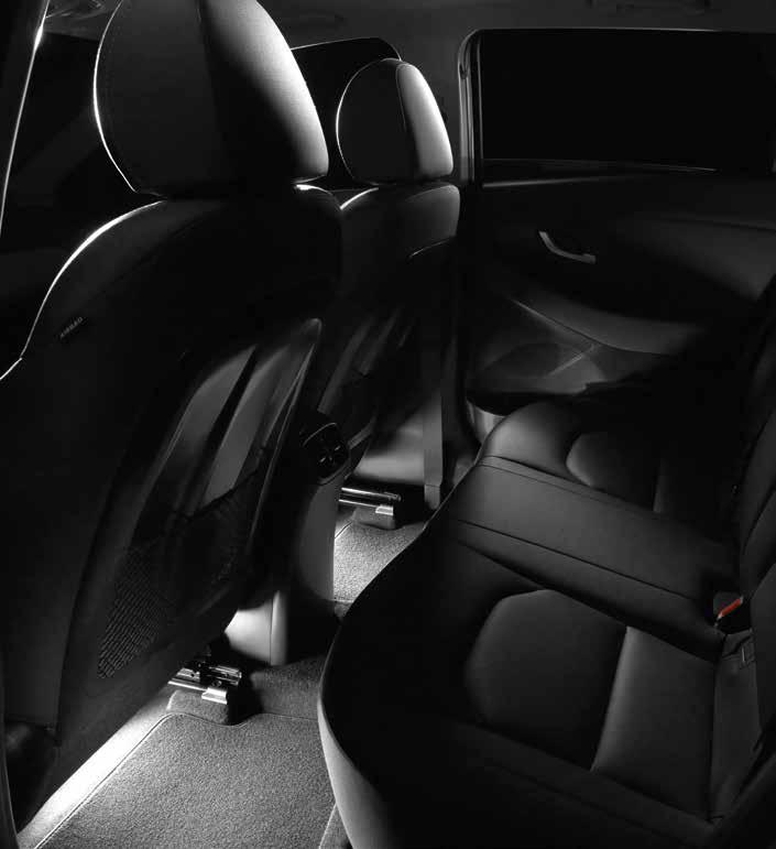 STYLING STYLING LED footwell illumination Accentuate the premium flair of your cabin with concealed illumination of the footwell.