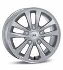 F2F40AK990 (not shown) Alloy wheel 15 15 five-double-spoke alloy wheel, silver, 6.0Jx 15, suitable for 195/65 R15 tyres. Cap and nuts not included.