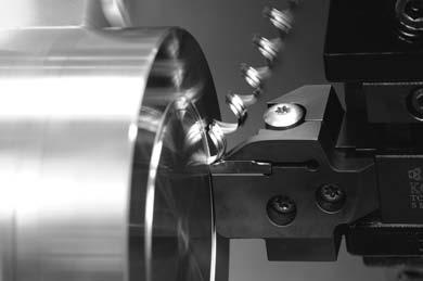 abnormal machining surface and/or insert breakage resulting from slip of insert.