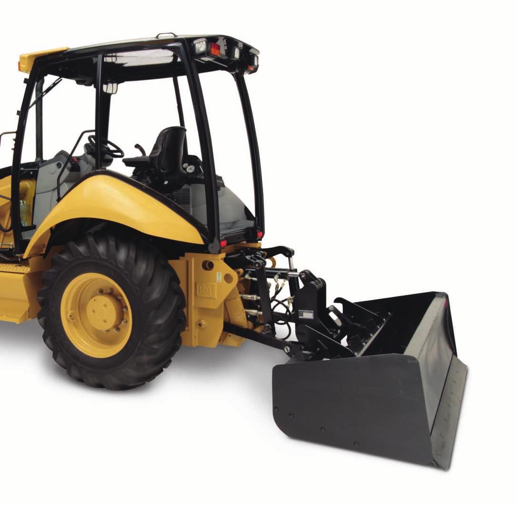 Integrated Three-Point Tool Carrier The tractor s new box section mainframe features an integrated category II three-point tool carrier designed to complement a wide range of Cat and existing work