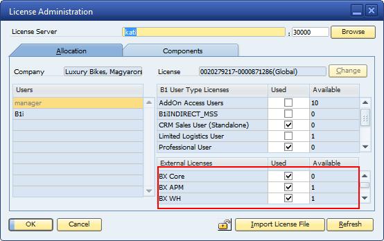 2. REQUESTING LICENSE FROM SAP If you want to run a BX add-on, you must have two licenses: an SAP and a BX license. You can request an SAP license from SAP on their home page.