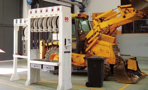 Mobile and stationary equipment for waste oil