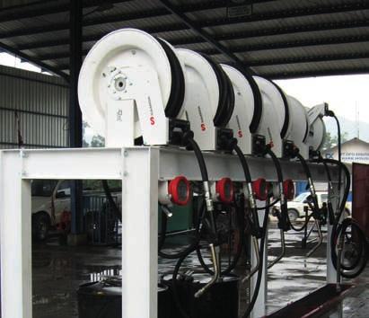 HOSE REELS Samoa hose reels are used around the world and they have been designed to be premium quality fluid reels. Properly positioned, a hose reel will increase productivity.