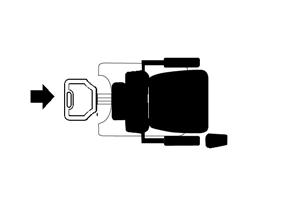 HOW TO ADJUST THE SEAT Above: Seat shown in the four possible ENGAGED positions Below: Seat