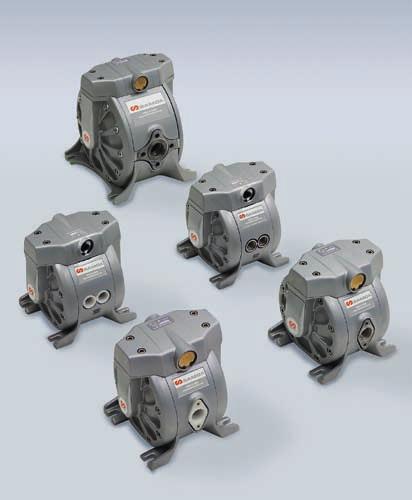 AIR OPERATED DOUBLE DIAPHRAGM PUMP Air operated double diaphragm pumps are air-powered, reciprocating positive displacement pumps with two pumping chambers.