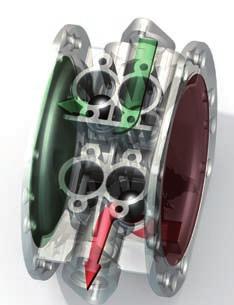 FRICTIONLESS PIVOTING AIR VALVE use of short stroke diaphragms that reciprocate very quickly thanks to a unique and patented dramatically reduces the fatigue on the diaphragms and this contributes to