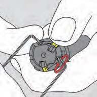 Two keys need to be used to open (as shown). E For rough adjustment, turn the front and back adjusting screw clockwise again 1/4 turn.