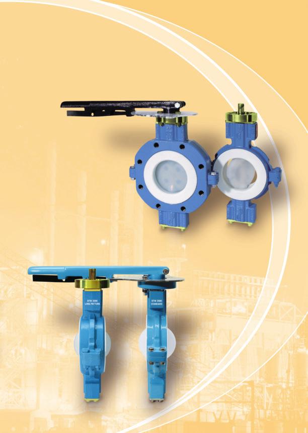 7 BTV 000 / BTV 000 LP Lined Butterfly Valves The Flowserve BTV 000 lined butterfly valve series are maintenance free thanks to its live loaded triple seal stem design and assures bubble tight