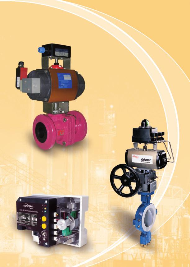 3 Automation Valve Automation Flowserve possess over a wide range of various valve automation systems which covers rack and pinion, heavy-duty (scotch-yoke) and electric actuators along with
