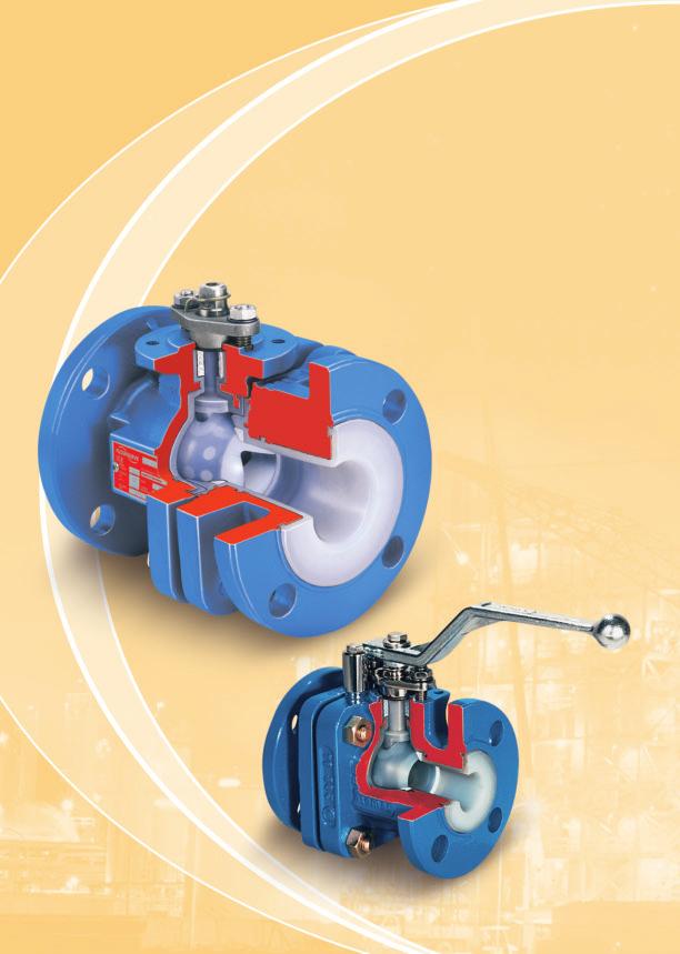 8 AKH3 The AKH3 is an ANSI B6.0 short pattern, 50., standard port, lined ball valve with a minimum cavity space.