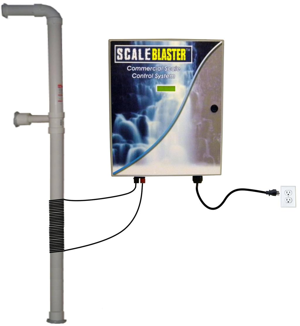C.) Site Survey Basic overview - Installation of the ScaleBlaster commercial model involves mounting the power box /computer on a wall near an electrical outlet and a signal cable that is wrapped