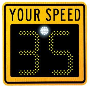 Traffic Logix SafePace 450 Radar Speed Sign Product Specifications Dimensions Digit: 15.0 (h) x 8.0 (w), 112 LEDs per digit Text: o Full Size: Letters 6.