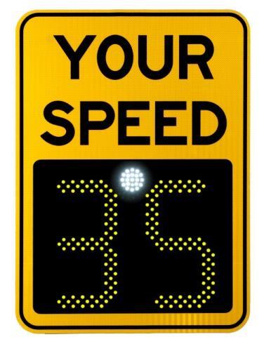 0 (d) Unit with YOUR SPEED sign mounted: o Full Size: 40.0 (h) x 30.0 (w) x 3.