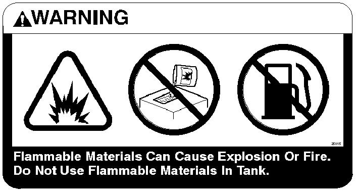 10783 FLAMMABLE MATERIALS LABEL -