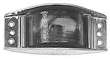 T-E-GR53163 Holes on 3" centers Die Cast Aluminum Clearance Lamp Mounts without disassembly Holes interchange with competitive lamps Polycarbonate lens Flat back, no socket hole required Red