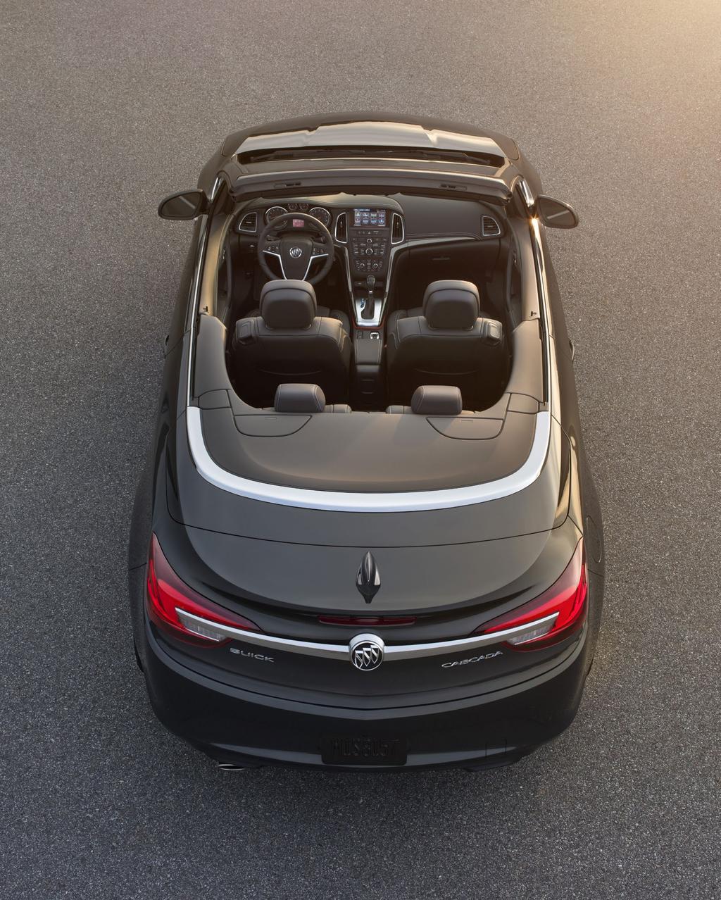 SMART ADVANCED DRIVER-ALERT AND COLLISION-WARNING SYSTEMS. The rigid Cascada body structure was purposely built as a convertible with strategic use of high-strength steel.