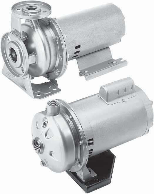 TC & FC SERIES CENTRIFUGAL PUMPS Pro-Stainless Steel Series Centrifugal Pumps The Webtrol Pro-Stainless Steel Series Centrifugal are designed for dependable performance and rugged continuous duty
