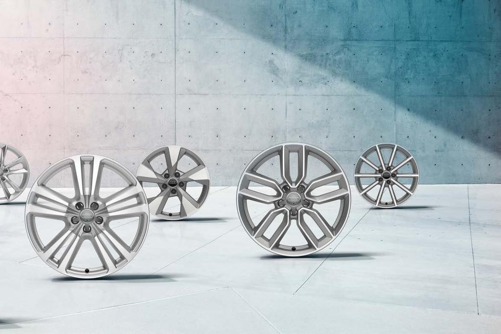 Powerful presence. With Audi wheels, you can emphasise your own individual style and the character of your Audi A3. Why not indulge yourself and create a powerful presence with your favourite design.