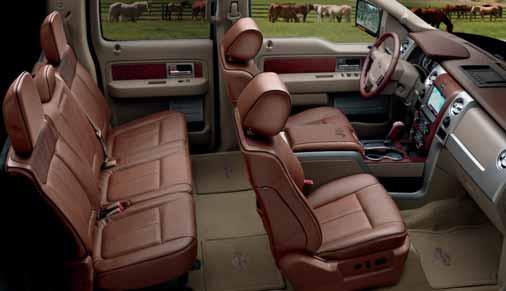 F-50 Optional Features KING RANCH Available Packages KING RANCH Luxury Package includes HID headlamps, Navigation System (includes SiriusXM Traffic and Travel Link with 6-month trial subscription),