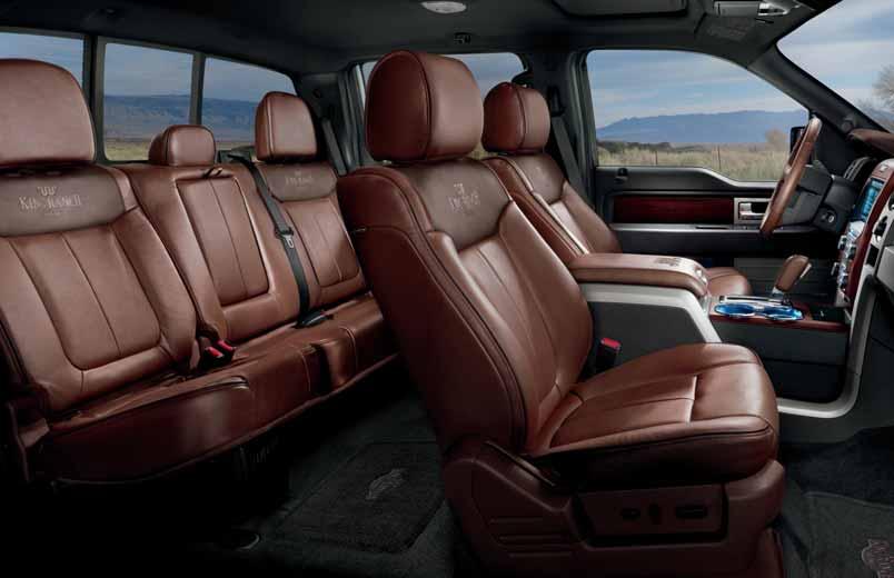 Whether you choose the legendary KING RANCH or another SuperCrew model, prepare for an interior experience like no other.