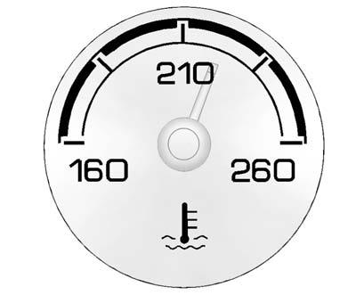 See Driver Information Center (DIC) on page 5 10 for more information. Engine Coolant Temperature Gauge Metric English This gauge shows the engine coolant temperature.