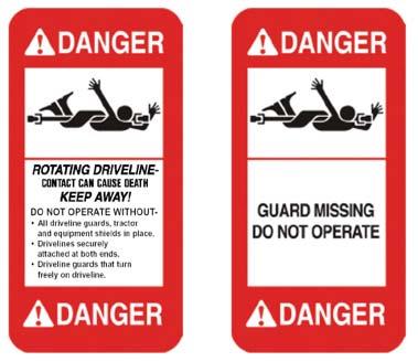 3.3. Cutter Deck Safety Signs.