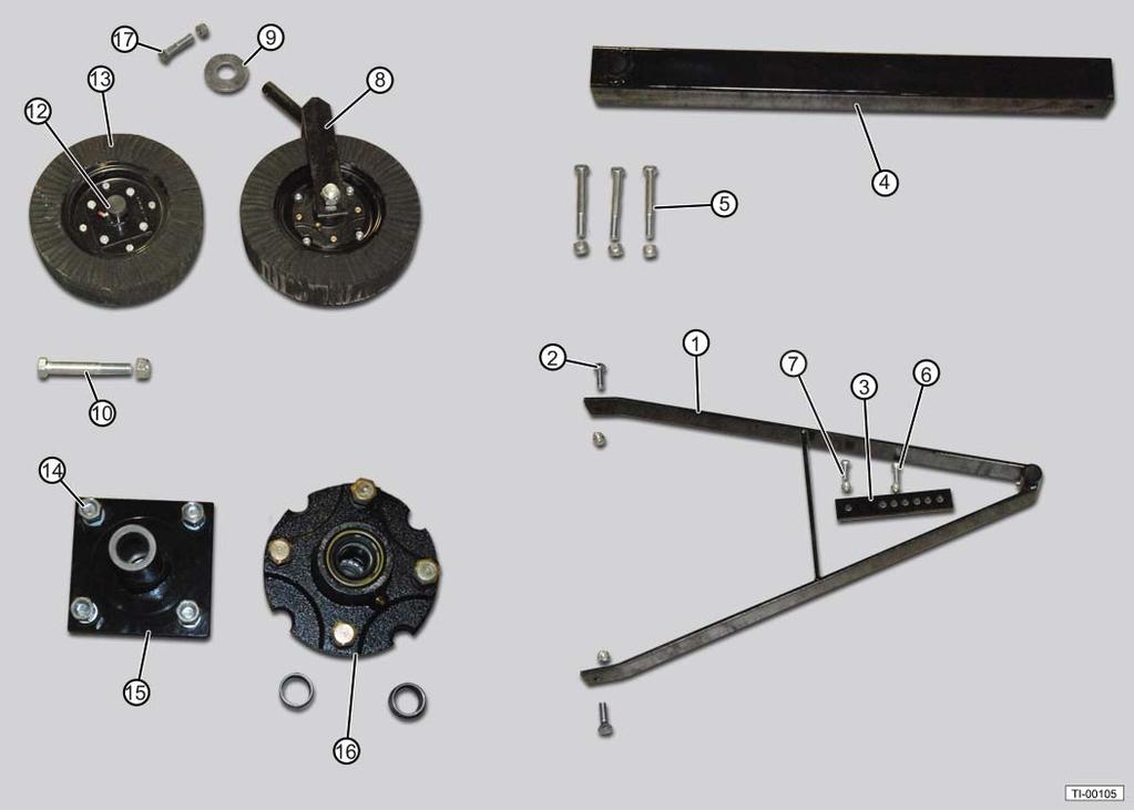 3. Parts Replacement parts are available from your authorized Dealer Parts Department or from Titan Implement.