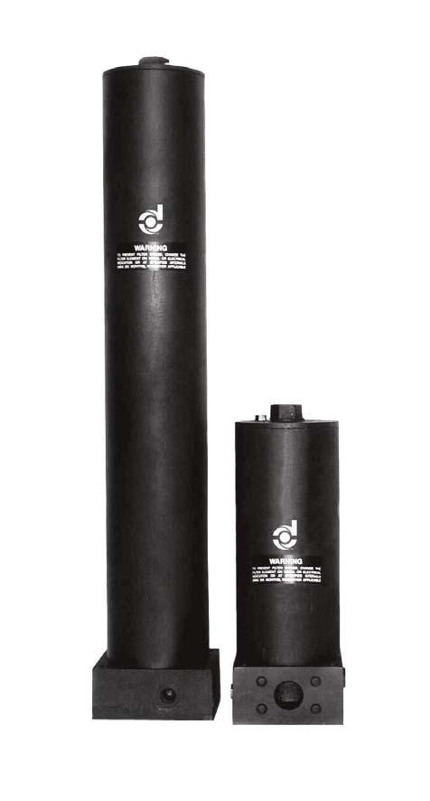DT-451 In-Line Hydraulic Filter Features The DT-451 base-mounted filter series provides for easy servicing featuring top cover access for element change out.