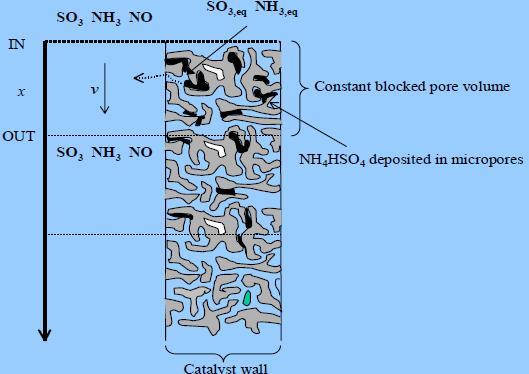 Ammonium sulphates Pore condensation decreases activity, bulk