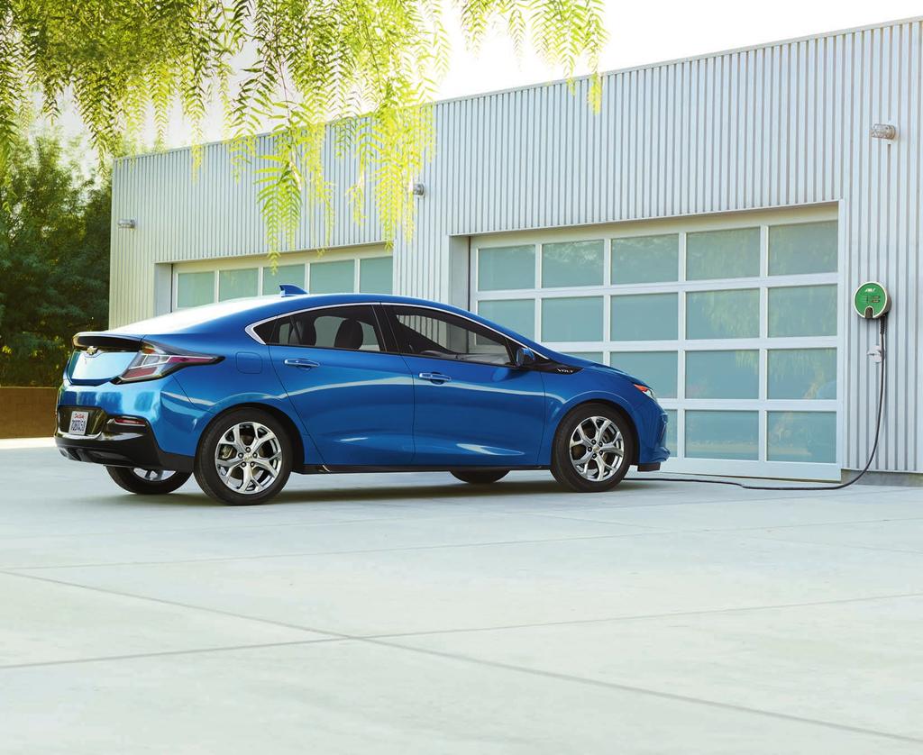 EXTERIOR DESIGN Volt Premier in Kinetic Blue Metallic (extra-cost color). A CLASSIC BEAUTY. The athletic shape, DYNAMICALLY AERODYNAMIC.