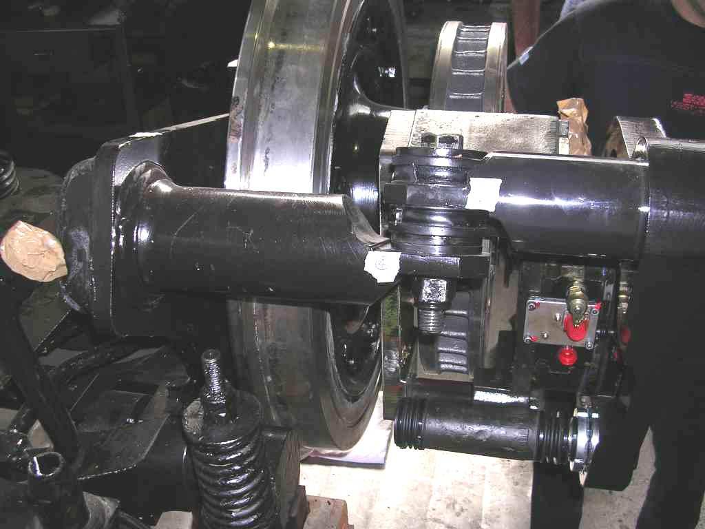 Figure 6. Redesigned calliper support assembly during laboratory tests.