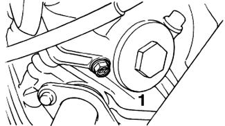 PERIODIC MAINTENANCE AND ADJUSTMENT 1. Engine oil drain bolt 4. Install the engine oil drain bolt, and then tighten it to the specified torque.