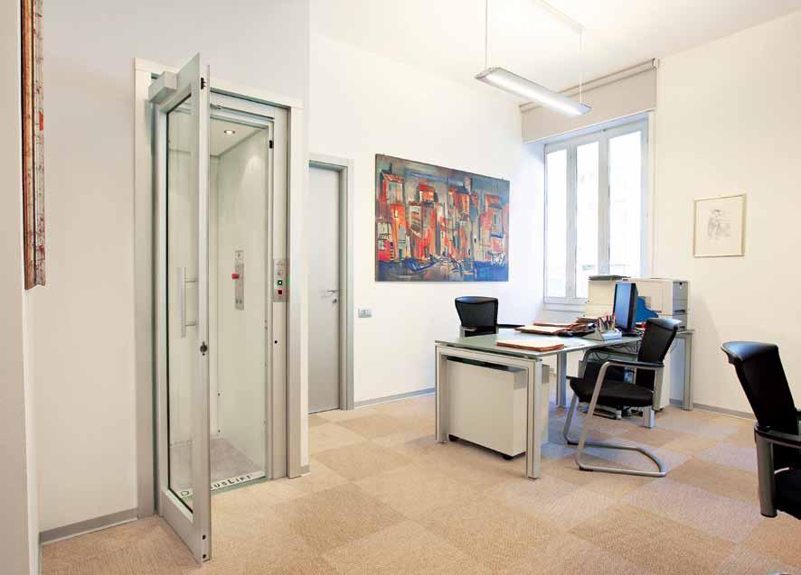 DOMUSLIFT WITH AUTOMATIC DOORS The DomusLift range has grown owing to the chances offered by the European Machinery Directive 2006/42/EC.