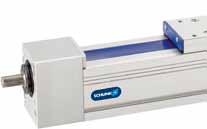 Beta Linear Module Linear Axes with adaptive Drive. The range includes 12 sizes. Depending on use, it is possible to choose between roller guide and profiled rail guide.