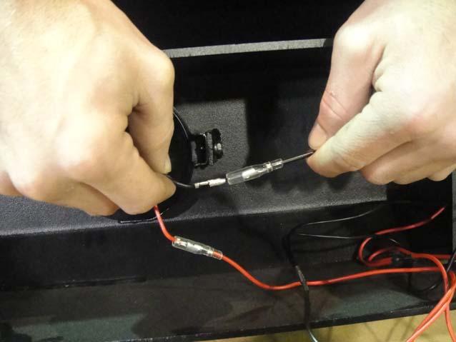 7. Plug the wiring harness into each light.