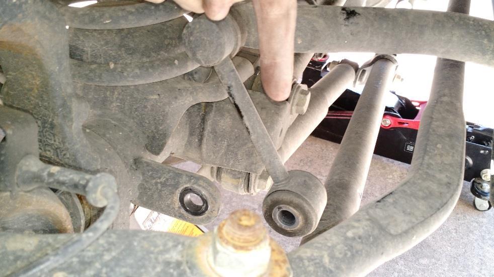 3. Disconnect the Front sway bar end link