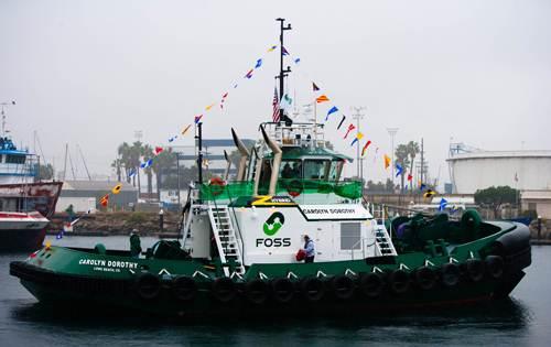 Foss Maritime Green Assist Hybrid Tugboat Technology Manufacturer Foss Maritime Aspin Kemp & Associates XeroPoint Co-Participants Port of Long Beach, Port of Los Angeles, South Coast Air Quality