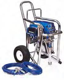 Large Electrics Standard model shown. With a 2.8 hp brushless DC motor and the ability to spray up to 1.35 gallons per minute, the Ultra Max II 1595 is Graco s largest airless electric sprayer.