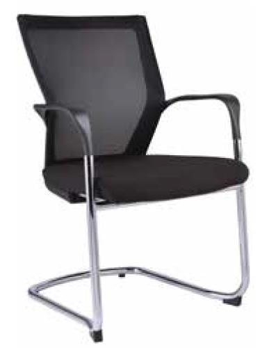 Seating Seating NEON VISITOR CHAIR $165.00 > Black upholstered seat.