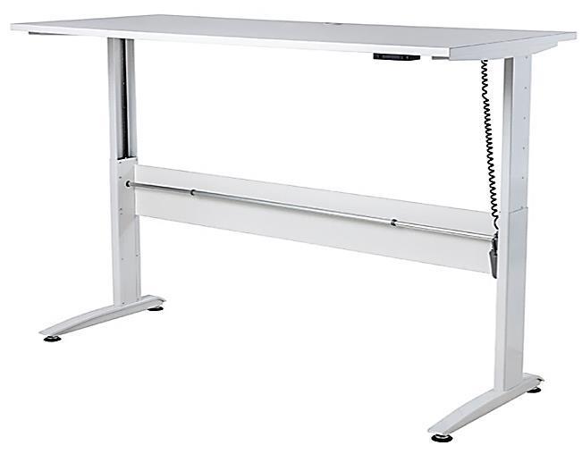 80kg weight loading. STRAIGHT DESK - ELECTRIC HEIGHT ADJUSTABLE 2100w x 750d x 700-1200h - $1027.