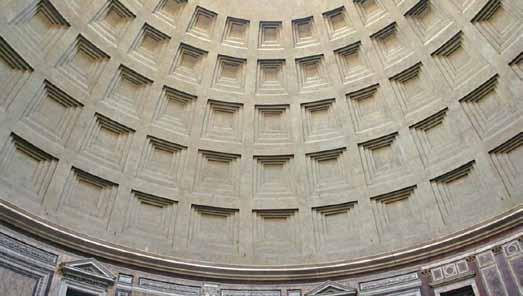 8 BETON - AVANTGARDNA KLASIKA Milan Kuhta * > S 01: Del kupole (radij 43,3 m) Panteona, Rim, 118-128 pr. n. št. (vir: avtor). 1. Uvod 1.