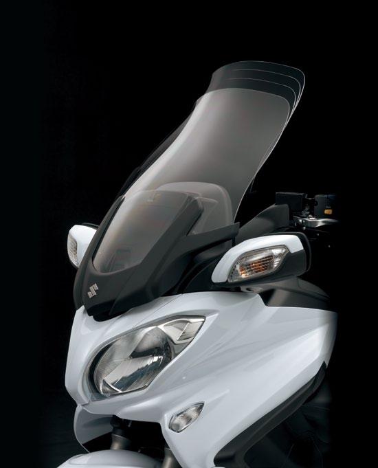 A cavernous, 50-litre underseat compartment can hold two full-face helmets and has a light for