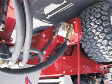 KP540 Power Rake Hitch Arm Leveling Always use eye protection when working with carbide tips.