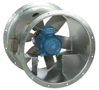 CYLINDRICAL CASED AXIAL FLOW FANS TGT Series Adjustable Pitch Fans Range of adjustable pitch aerofoil