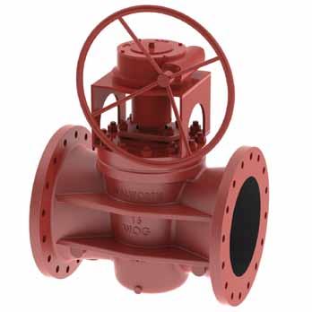 IRON PLUG VALVE VENTURI PATTERN CLASS 175 CWP (Gear Operated) Design Features Flanged Dimensions conform to ANSI/ASME B16.5, B16.34 Butt-weld Dimensions conform to ANSI/ASME B16.