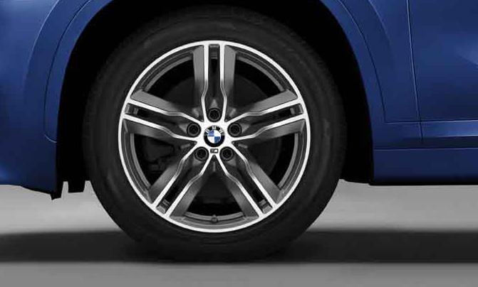BMW X1 WHEELS / TIRES Double Spoke Bicolor light alloy wheels (Style 570M) 18 x 7.