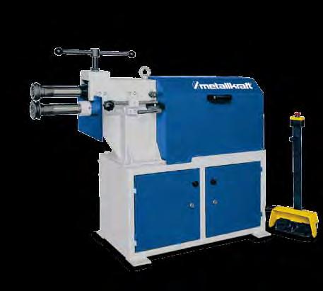 Magnetic drilling New SBM 250-25E / SBM 300-40E - Motor-driven beading bending machine Adjustable steel sheet support Steel shaft mounted with bronze bushings 4 kits standard rolls With substructure