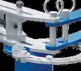 the guiding avoids damages on the tubes Fixing screw Simple cold bending of