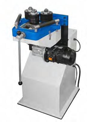 rotation changed-over by means of foot pedal Magnetic drilling Trimming + + PRM 10 E Presses Notching